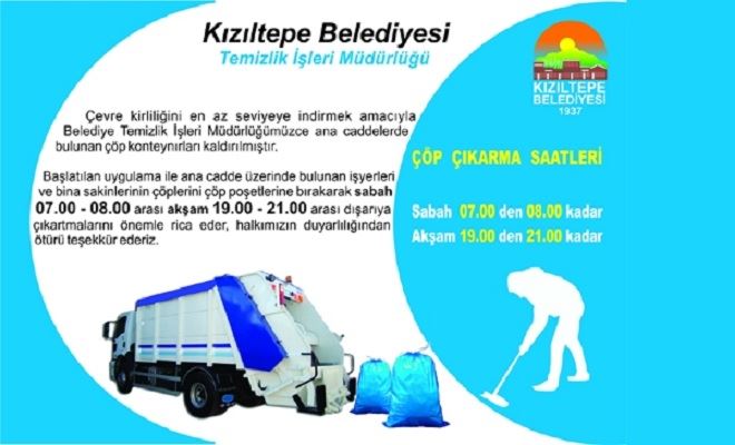 Çöp Toplama Saatleri Açıklandı