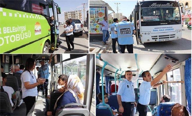 Zabıta toplu taşıma araçlarında klima denetimlerini artırdı