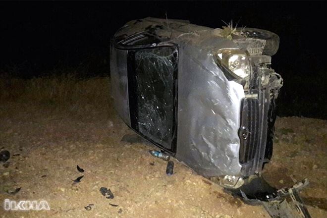 Virajı alamayan otomobil şarampole yuvarlandı: Bir yaralı
