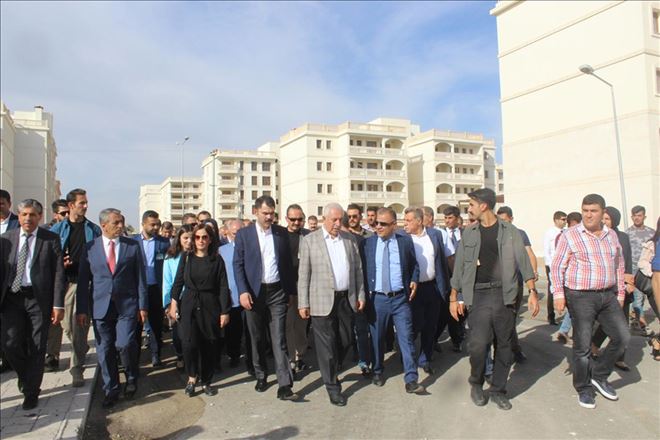 Bakan Kurum´dan Nusaybin´deki TOKİ alanına inceleme