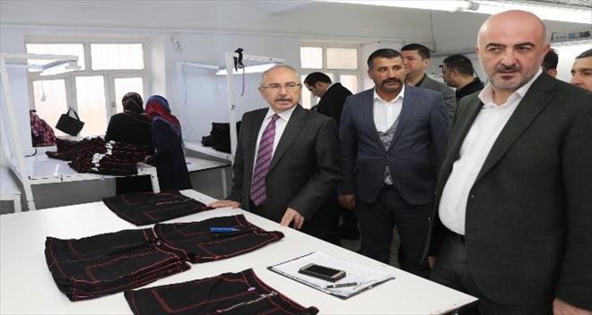 Vali Yaman´dan üreten kadınlara sürpriz ziyaret