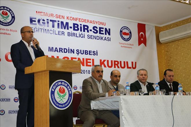 Eğitim-Bir-Sen´in Mardin Şube başkanı güven tazeledi