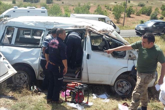 Mardin´de meydana gelen trafik kazasında 6 kişi yaralandı.