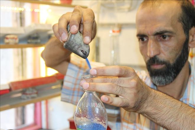 Suriyeli vatandaş sanatıyla dünyaya açılmak istiyor