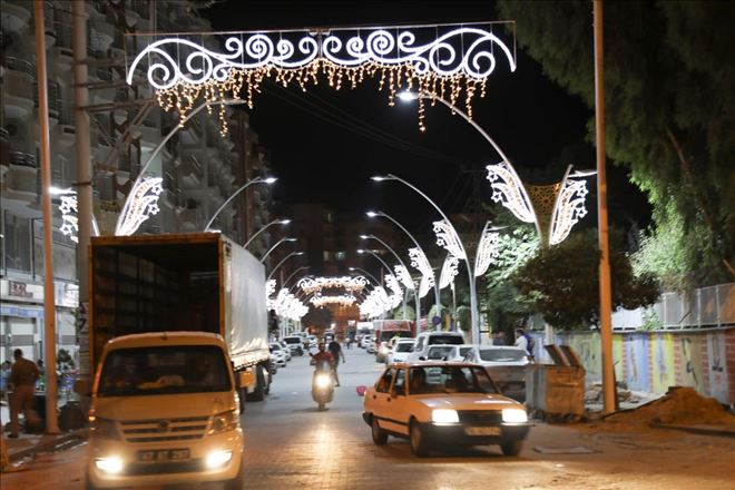 Kızıltepe´de dekoratif led ışıklandırma çalışması