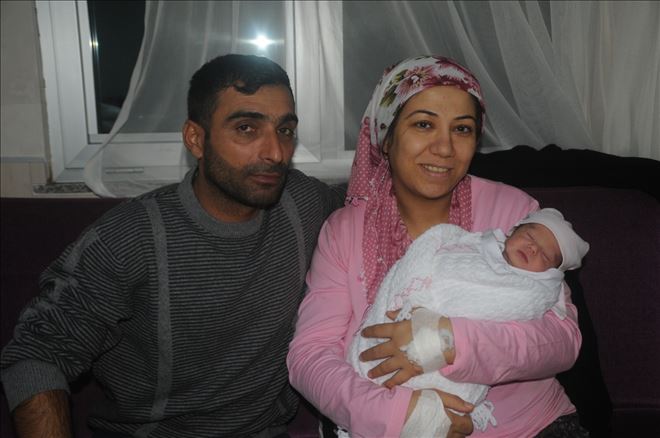 Mardin´de yılın ilk bebeği ?Nilay? bebek oldu