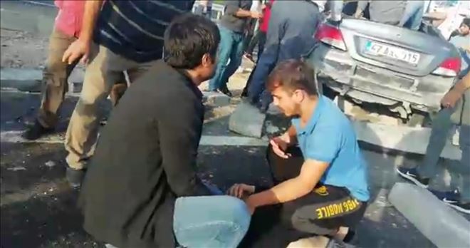 Mardin´de trafik kazası: 1 ölü 9 yaralı