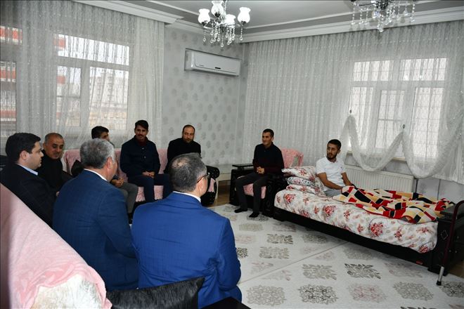 Kaymakam Hacı Hasan Gökpınar´dan gazilere ziyaret