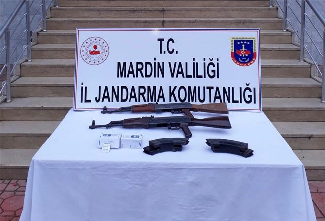 Suriye sınırında silah bulundu