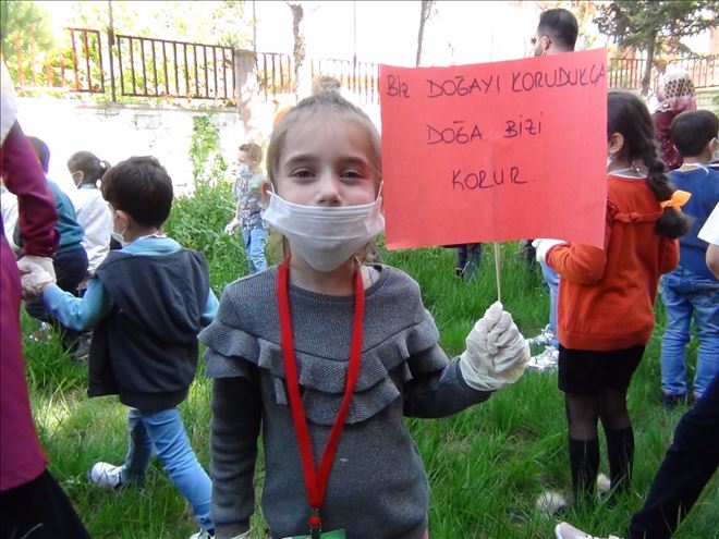Anaokul öğrencilerinden ´çevreci´ etkinlik