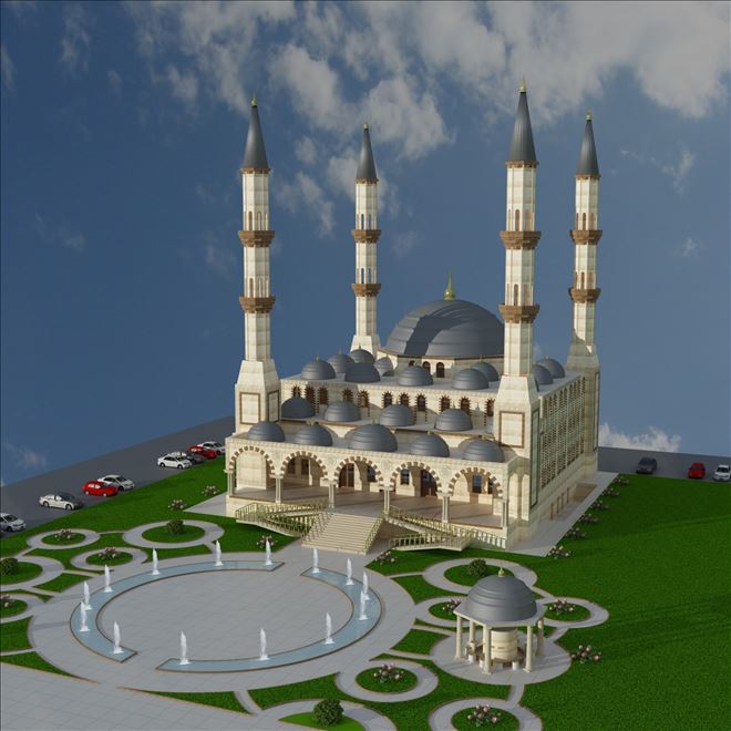 Kızıltepe´de 3 bin kişilik caminin temeli dualarla atıldı