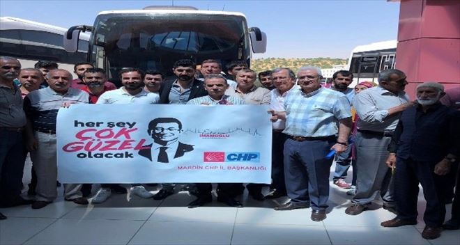 Mardinli CHP seçmenleri İstanbul seçimleri için yola çıktı