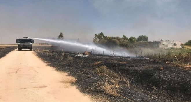 Köydeki yangına itfaiye ve TOMA´lar müdahale etti
