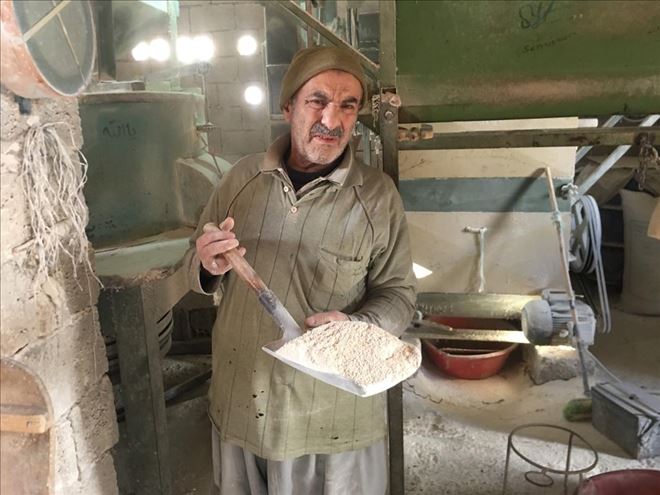 40 yıldır işlettiği taş değirmen sayesinde 7 çocuğunu üniversiteli yaptı