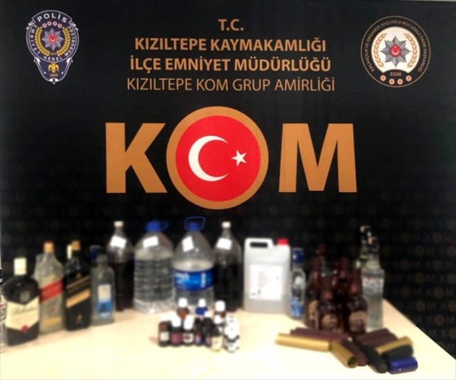 Kızıltepe´de sahte içki operasyonu: 1 gözaltı    