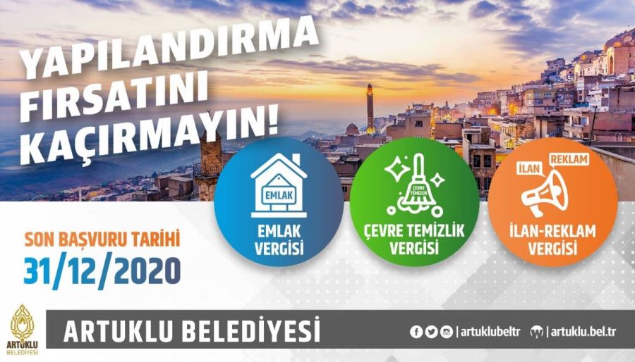 Artuklu Belediyesi’nden yapılandırma ve emlak vergisi çağrısı