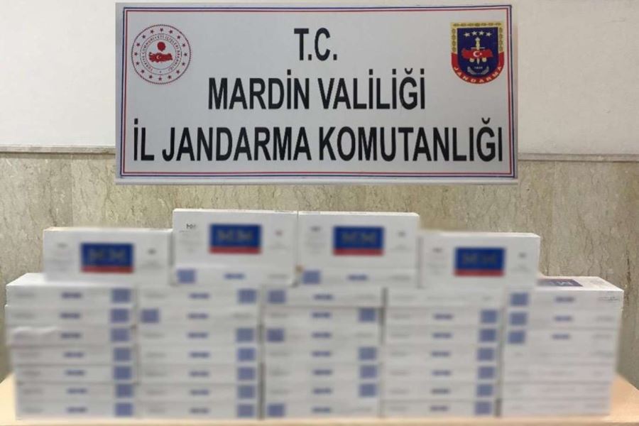 Mardin’de 800 paket gümrük kaçağı sigara ele geçirildi