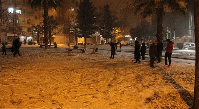 Kızıltepe  6 yıl aradan sonra beyaza büründü