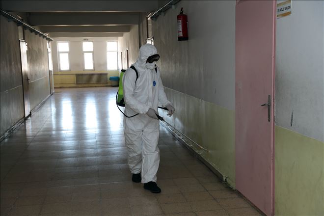 Büyükşehir Belediyesinden dezenfekte çalışması