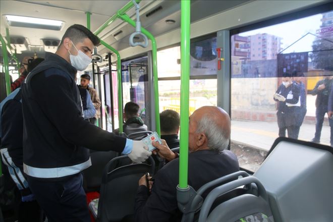 Toplu taşıma araçlarında korona virüs denetimi