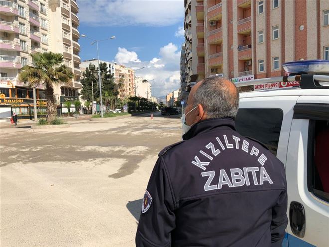 Kızıltepe´de sokağa çıkma yasağının ardından caddeler sessizliğe büründü
