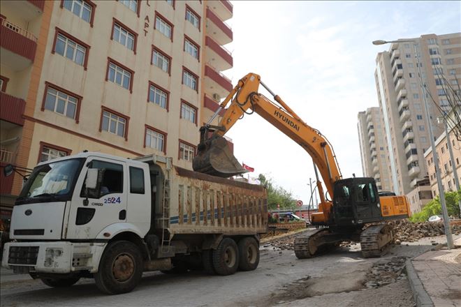 Mardin AVM ve İl Müftülüğü arası yol çalışmaları başlıyor
