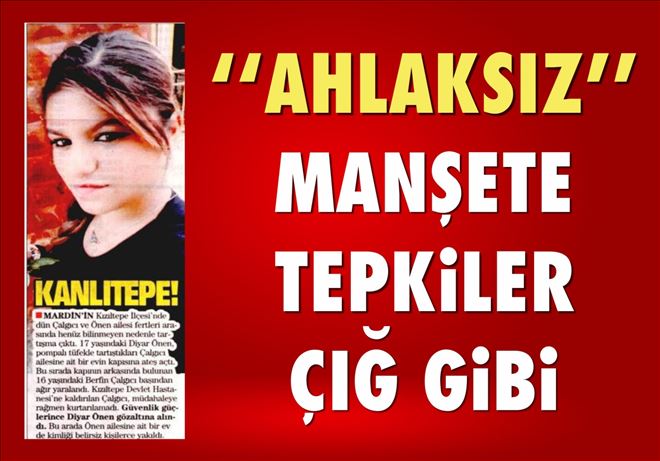 Takvim gazetesinin Kızıltepe başlığına tepkiler çığ gibi