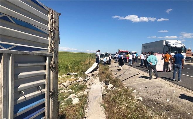 Hayvan yüklü kamyonete TIR çaptı: Bir ölü, 3 yaralı