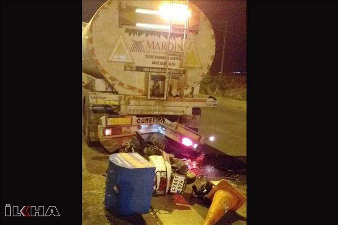 Arazöze çarpan motosiklet sürücüsü hayatını kaybetti  