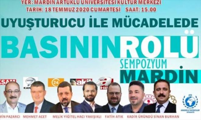 Gazetecilerden uyuşturucu ile mücadele sempozyumu