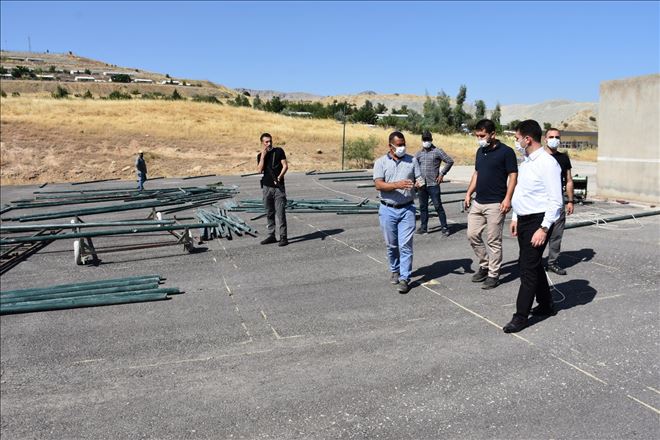 Dargeçit´e voleybol ve basketbol sahası