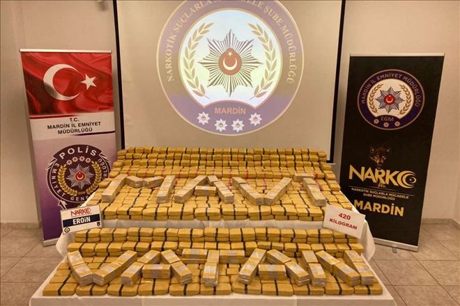 Mardin´de 420 kilo eroin maddesi ele geçirildi