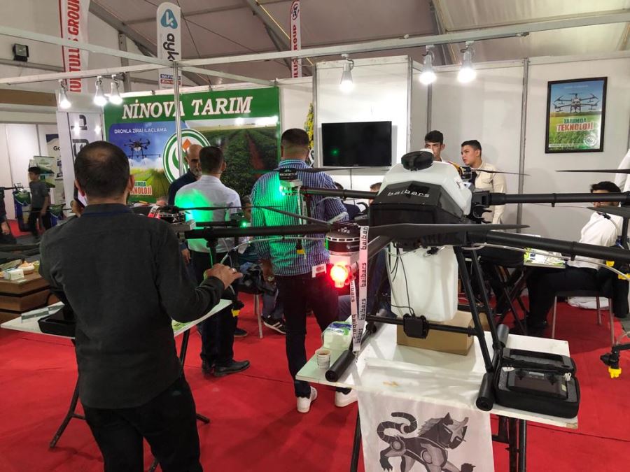 Tarım fuarında Ninova Tarım’ın dronları ilgi gördü