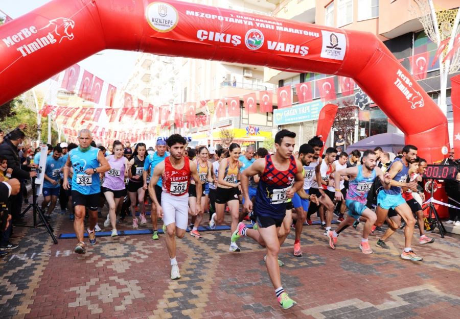 1.Uluslararası Mezopotamya Yarı Maraton Koşusunun startı verildi