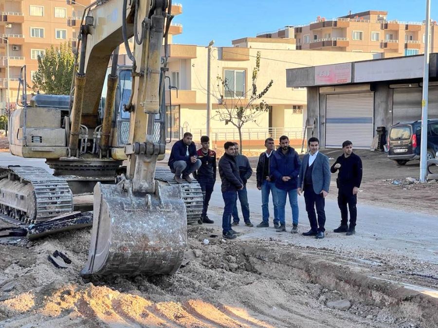 Belediye Başkanı Aksoy yol çalışmalarını inceledi