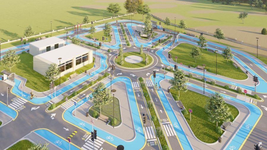 Çocuk Trafik Eğitim Parkı’nın çalışmaları başladı