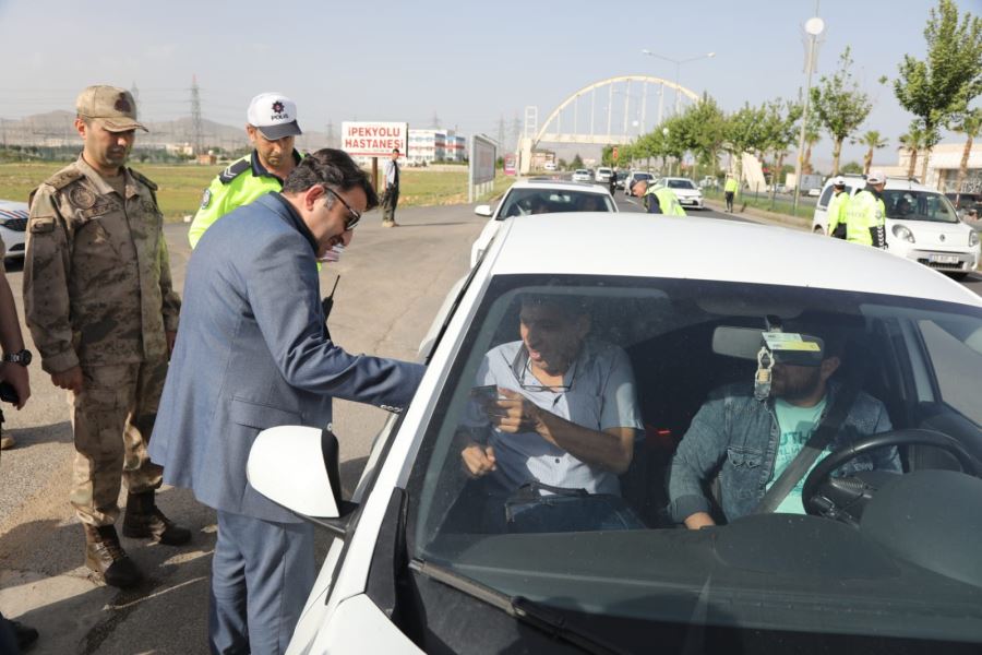 Bayram öncesi emniyet kemeri uygulaması yapıldı