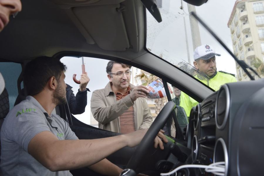 Kızıltepe’de “Yayalar için 5 adımda Güvenli Trafik” uygulaması yapıldı