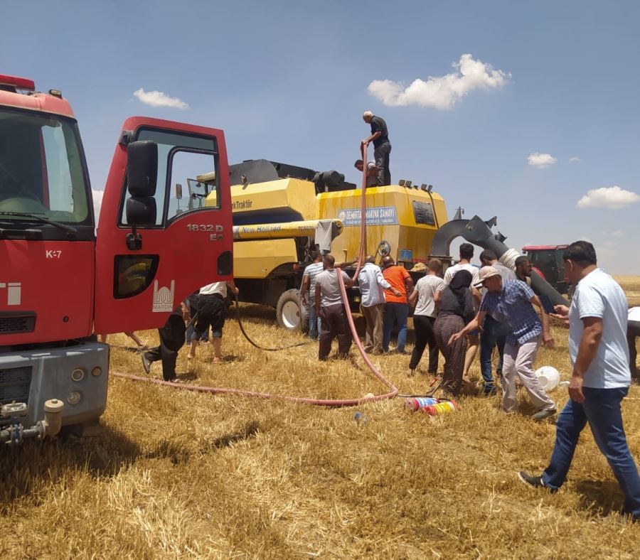 İtfaiyenin hızlı müdahalesiyle yangın büyümeden söndürüldü
