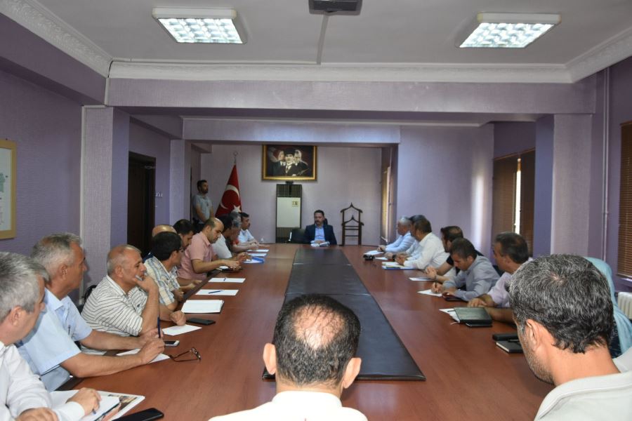 Nusaybin Kaymakamı Kayabaşı kurum amirleriyle görüştü