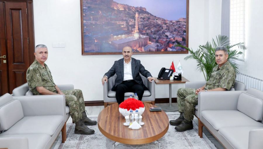 Vali Demirtaş, Tuğgeneral Aktaş ve Tuğgeneral Yokarıbaş’ı Kabul Etti