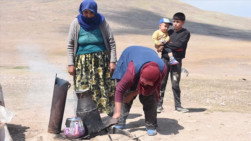Mardinli göçerler Erzurum yaylalarında