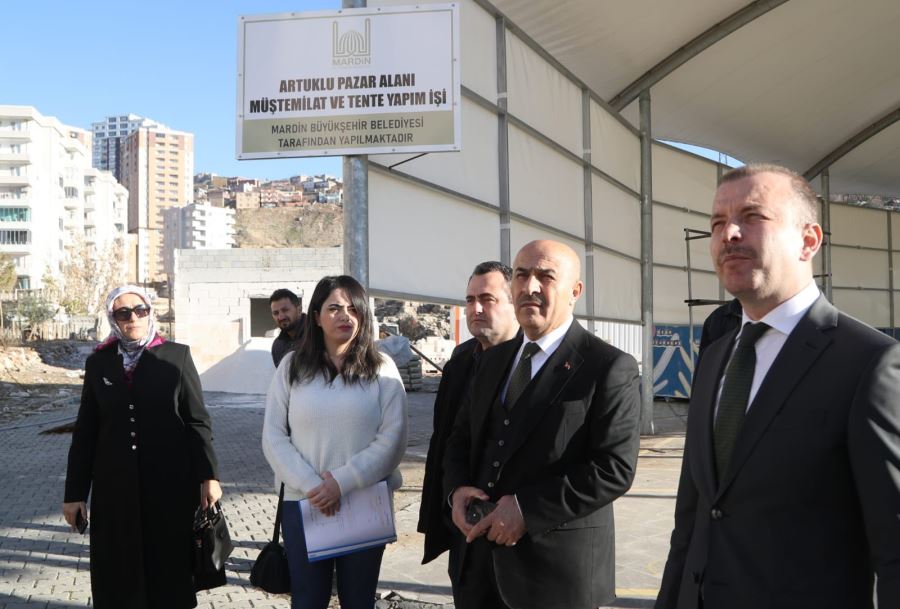 Mardin’de Ravza kapalı pazar alanı yenileniyor