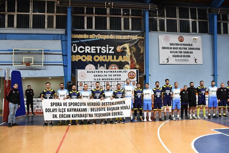 Nusaybin Kaymakamlığı kurumlar arası voleybol turnuvası sona erdi