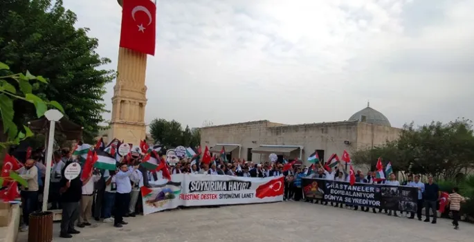 Nusaybin’de Gazze’ye destek açıklaması yapıldı