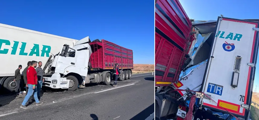 İpek yolunda iki araç birbirine girdi: 1 yaralı