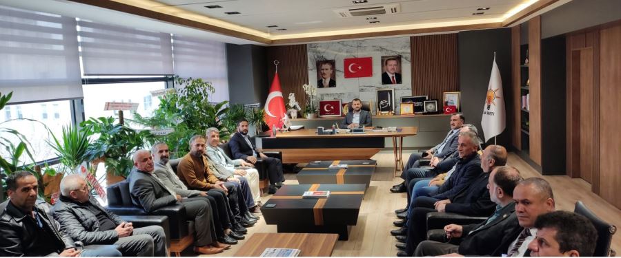 Mardin Muhtarlar İl Federasyonu’ndan İl Başkanı Vahap Alma’ya hayırlı olsun ziyareti