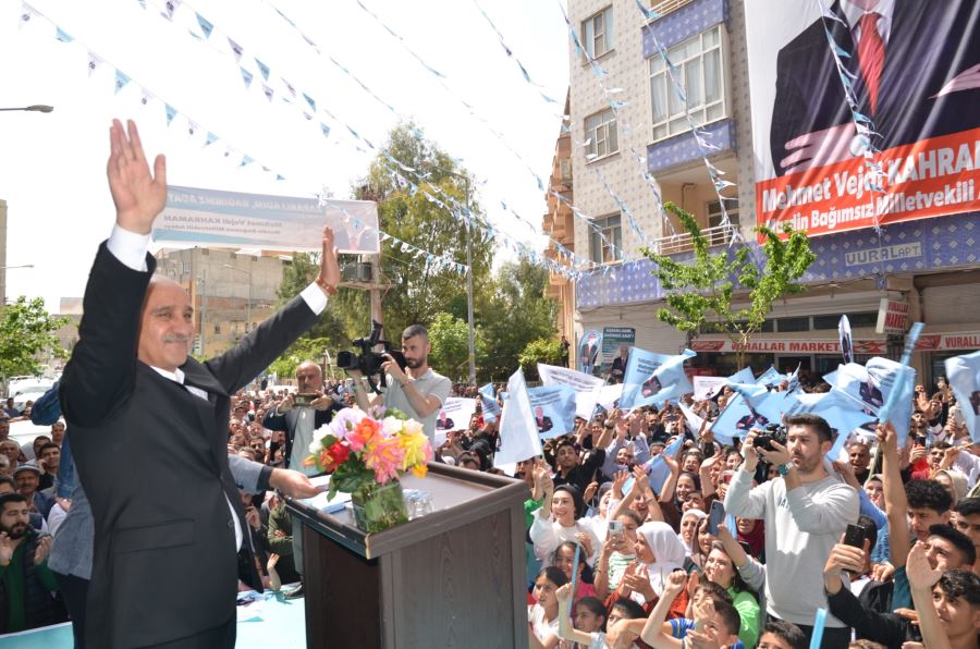 Mehmet Vejdi Kahraman’ın SKM açılışı mitinge dönüştü
