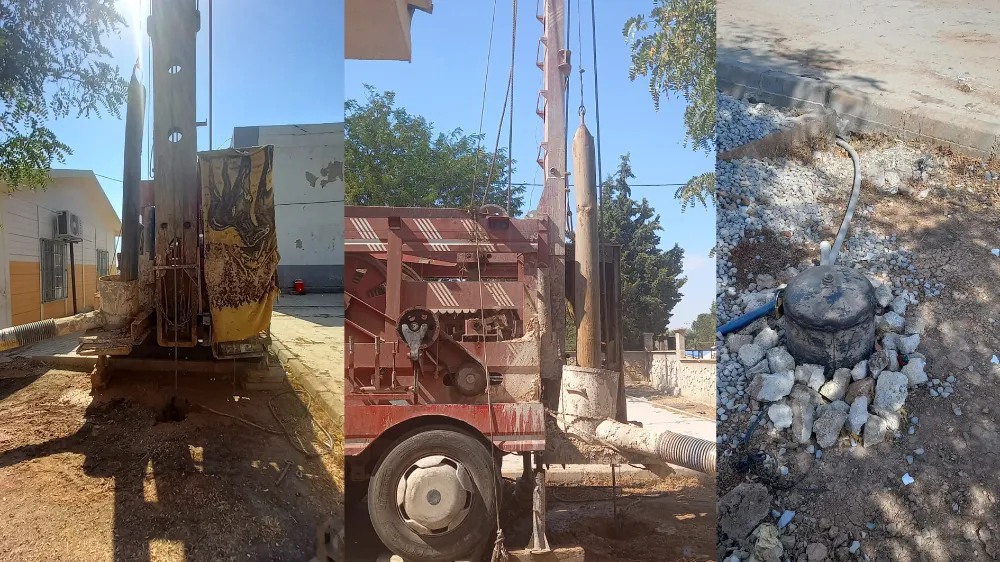 Kızıltepe Belediyesi Eşme köyünde su kuyusu açtı