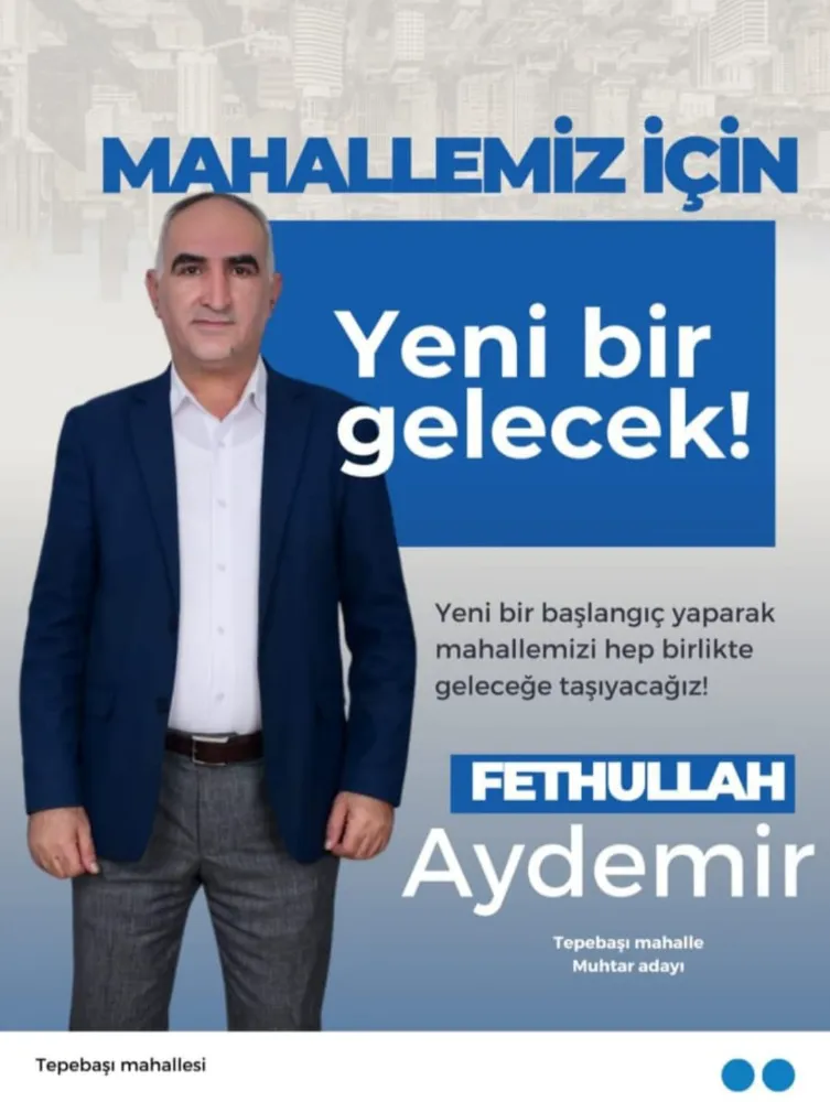 Fethullah Aydemir Kızıltepe Tepebaşı Muhtar adayı oldu